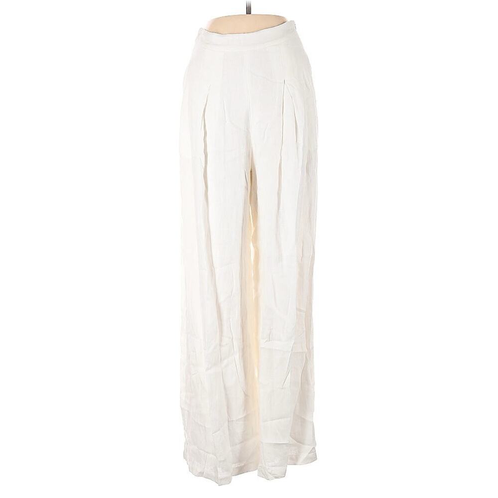NWT second Summer SANTAMARIA' WIDE LEG TROUSERS - WHITE M